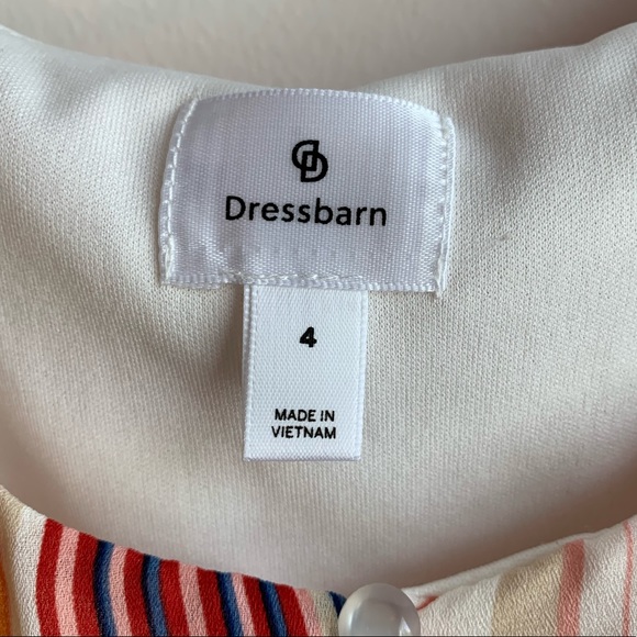 NWT Dressbarn Striped Dress with Keyhole - Picture 3 of 3